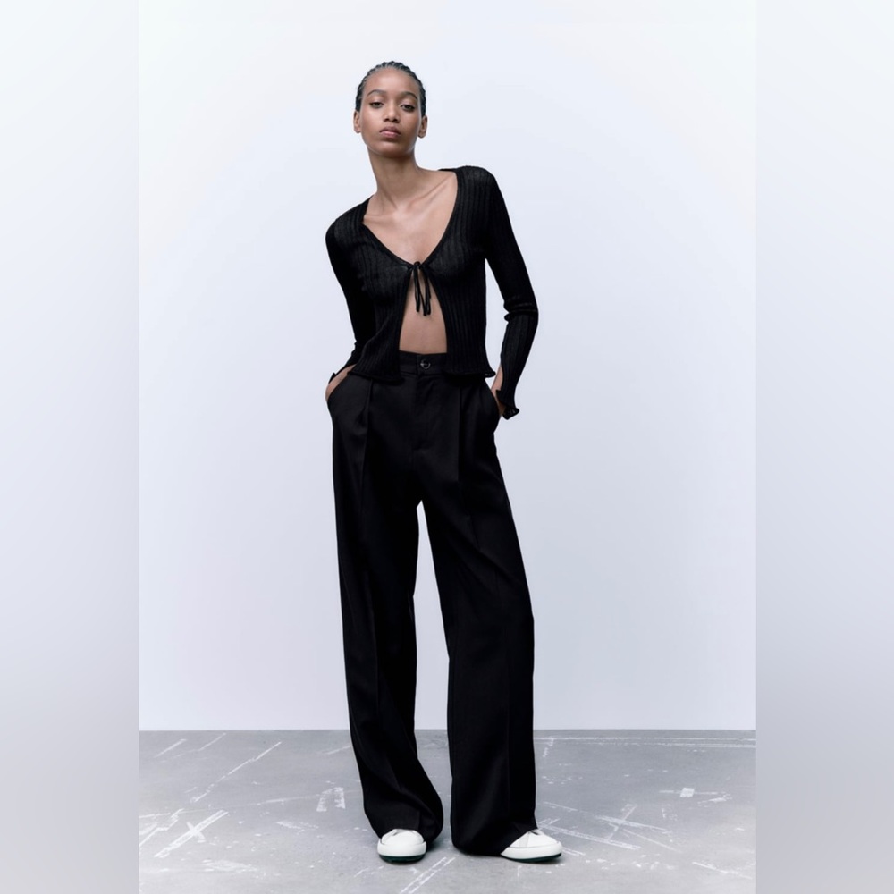 Zara black full length pants